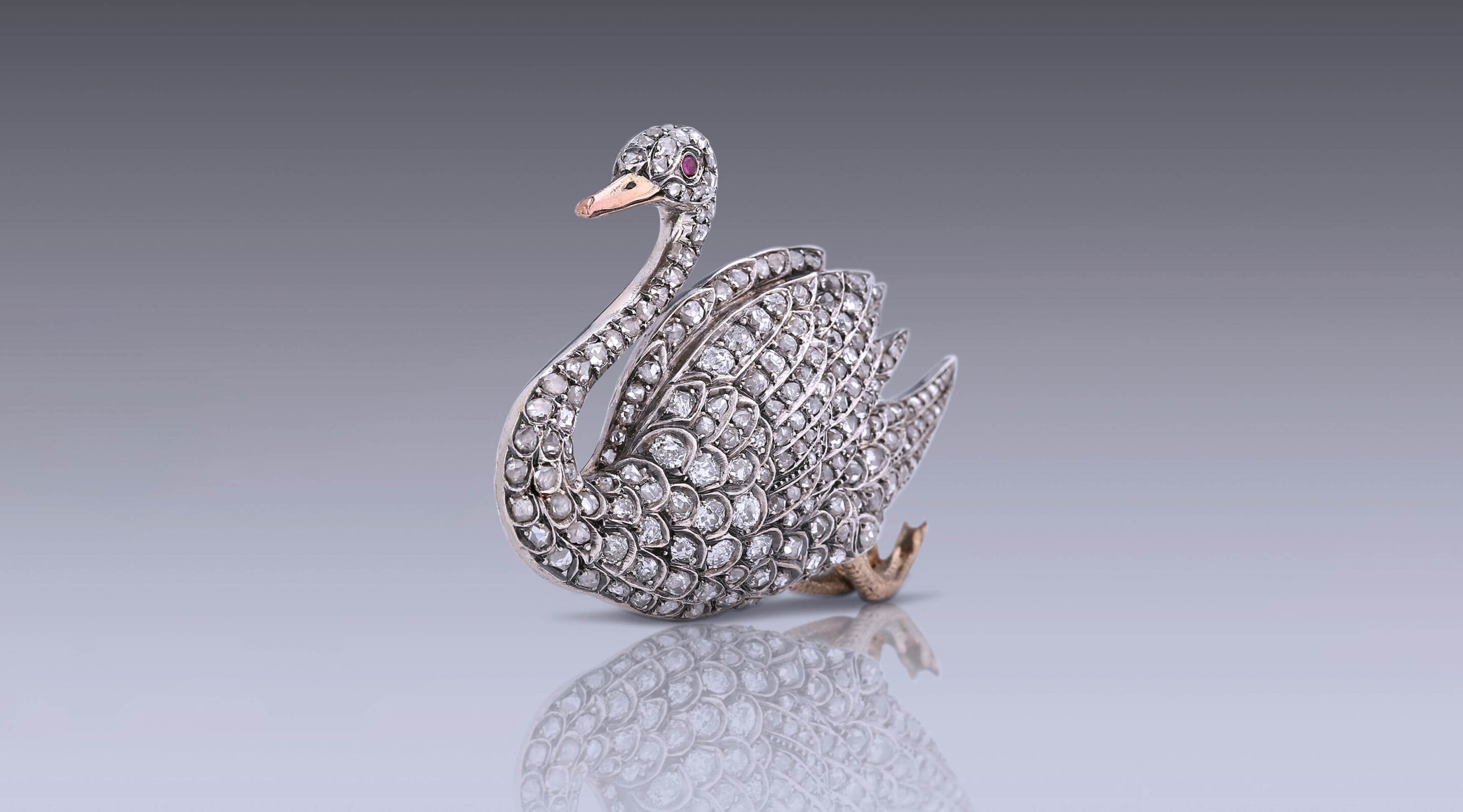 Swan brooch foot discount